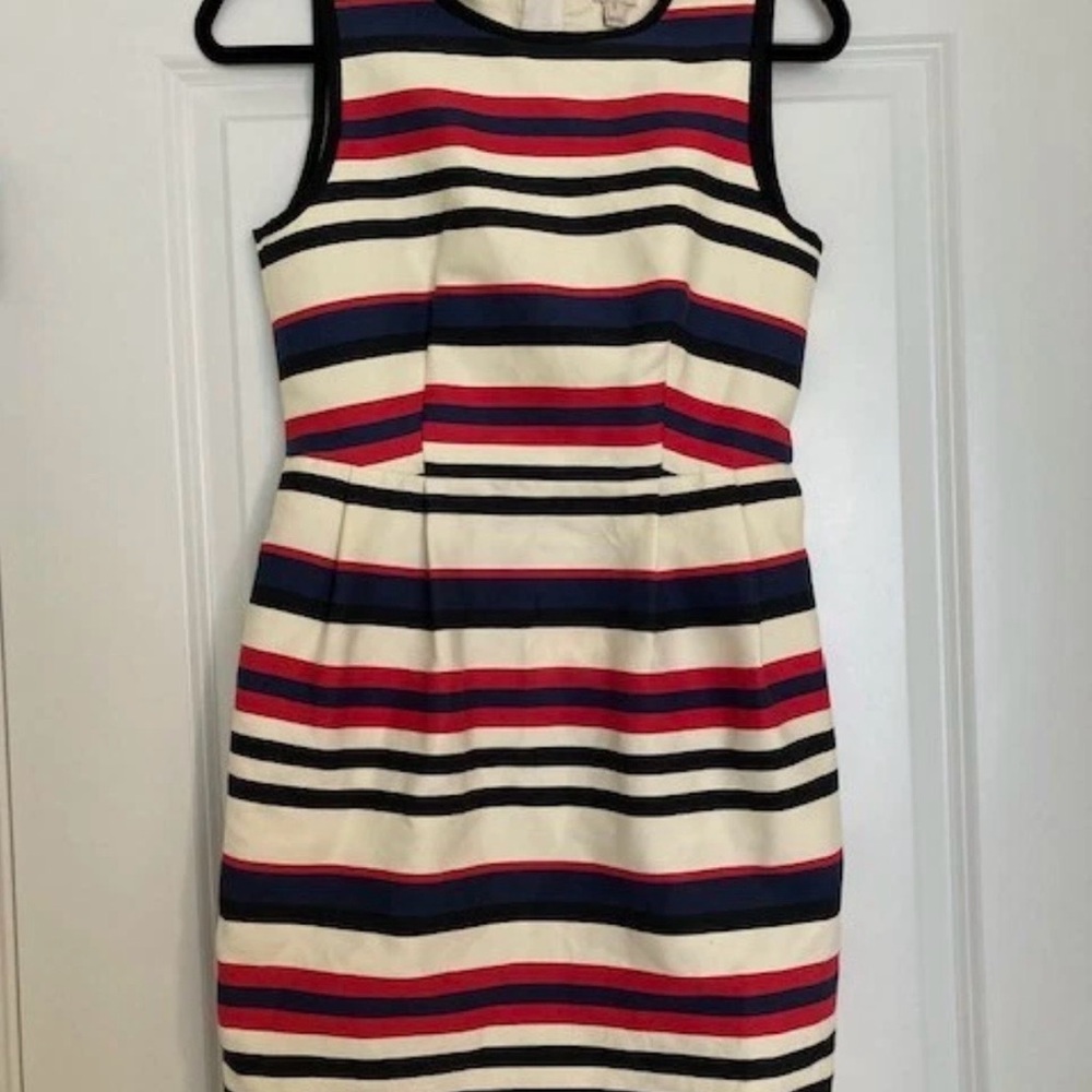 J. Crew Multicolor Striped Mini Dress